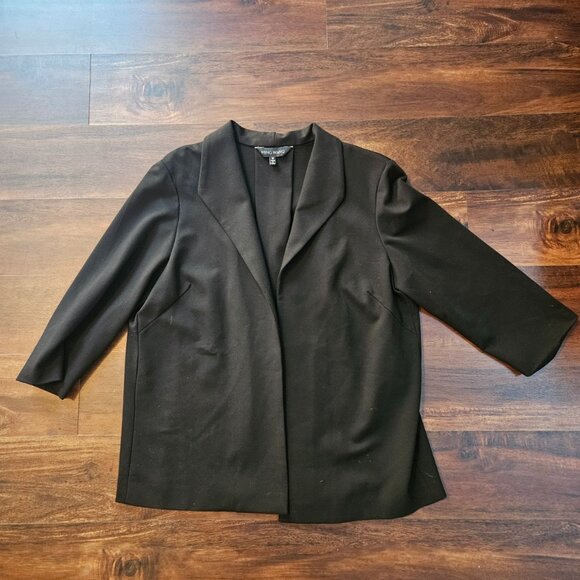 Ming Wang black cardigan with pleat detail in the back - size medium - Picture 1 of 8